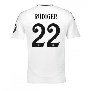 Real Madrid Antonio Rudiger #22 Hjemmebanetrøje 2024-25 Kort ærmer